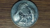 Insulele Virgine Britanice - raritate exotica - 25 cents 1974 Unc Proof - Cucul de mangrove - superba !