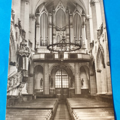 Carte Postala veche perioada RPR - Brasov - interior Biserica Neagra