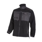 Jacheta fleece Lahti Pro, marimea S, poliester, 420g/m2, buzunare frontale, reglare velcro, Negru