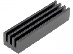 Radiator de racire, AL6063-T5, 25,4x6,35x4,83mm, Stonecold - 006144 foto