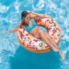 Saltea gonflabila Intex SPRINKLE DONUT TUBE 56263NP, 114cm, design gogoasa, petic reparatie inclus