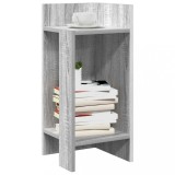 vidaXL Masă laterală cu poliță gri Sonoma 25,5x27x60 cm 858552