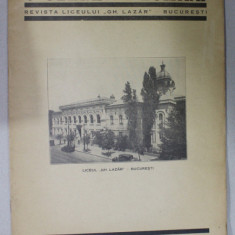 O GEANA DE LUMINA , REVISTA LICEULUI '' GH. LAZAR '' , BUCURESTI , ANUL I , No. 6, MAI , 1934