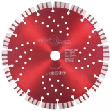 vidaXL Disc diamantat de tăiere cu segmente turbo și găuri oțel 230 mm