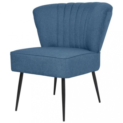 Gossi scaun cocktail, albastru, material textil foto
