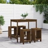 Set mobilier bar de gradina, 5 piese, maro miere lemn masiv pin GartenMobel Dekor, vidaXL