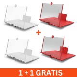 Amplificator lupa 22 cm pentru ecran telefon, 1+1 gratis