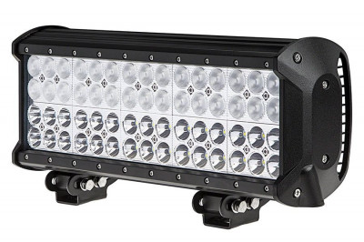 LED Bar Auto cu 2 faze (faza scurta/faza lunga) 180W/12V-24V, 15300 Lumeni, lungime 37 cm, Leduri CREE foto