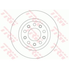 Set discuri frana spate TRW, Alfa Romeo Giulietta, 04.2010-, spate; puntea spate; Echipament vehicul : vehicule fara pachet sport
