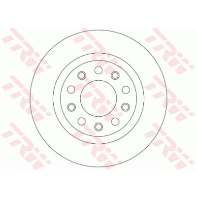 Set discuri frana spate TRW, Alfa Romeo Giulietta, 04.2010-, spate; puntea spate; Echipament vehicul : vehicule fara pachet sport foto
