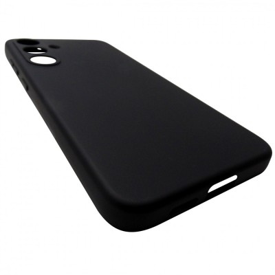 Husa tip capac spate silicon TPU Matte neagra pentru Samsung Galaxy S25+ foto