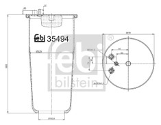FEBI BILSTEIN 35494 Burduf, suspensie pneumatica