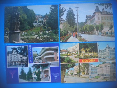 HOPCT LOT 4004 -IP- 4 CARTI POSTALE-GOVORA -JUD VALCEA --CIRCULATE foto