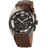 Cumpara ieftin Ceas Barbatesc Emporio Armani Sportivo AR5847, Quartz, 45mm, Inox, Piele Naturala, Analog, Rezistent la Apa