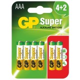 Baterie Super Alcalina AAA (LR03) 1.5V alcalina, blister 6 buc