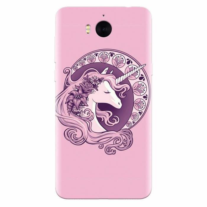 Husa silicon pentru Huawei Y6 2017, Purple Unicorn