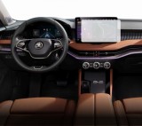 Folie Protectie Navigatie Skoda Superb 2019-2023, Duragon, protectie Display Navigatie, silicon Transparent, Anti-zgarieturi, kit instalare