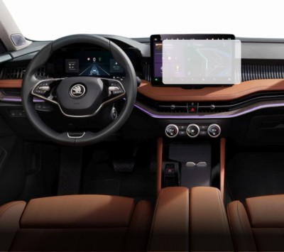 Folie Mata Skoda Superb 2018-2024, Duragon, protectie Display Navigatie, din silicon foto
