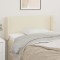 vidaXL Tăblie de pat cu aripioare crem 83x16x78/88 cm piele ecologică 3118562