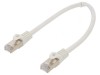Patch cord S/FTP 6a LSZH alb 0,25m Cablexpert, Gembird