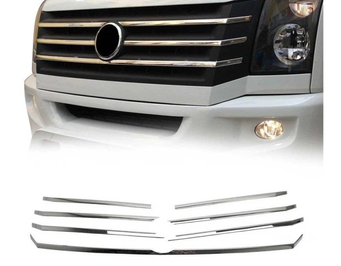 Ornamente inox grila masca fata cromate Vw Crafter 2012-2017