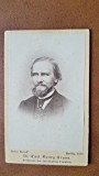 Fotografie tip CDV, Dr. Carl Georg Bruns, 1870