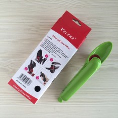 Aparat de Scos Samburi, Flippy, Manual, pentru Cirese, cu Maner, Verde foto