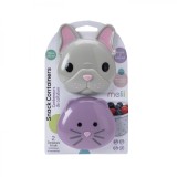 SET 2 RECIPIENTE HRANA BEBE, MELII, MODEL BULLDOG&amp;CAT SuperHeroes ToysZone