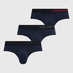 Karl Lagerfeld slip 3-pack barbati, culoarea albastru marin