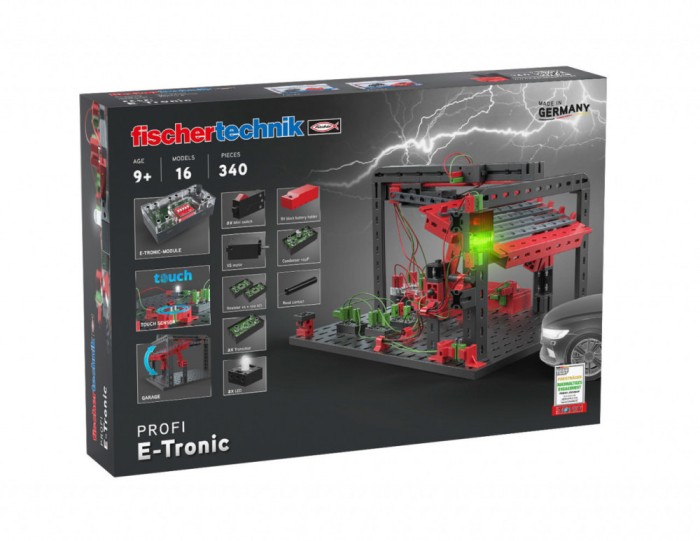 Kit STEM E-Tronic, Fischertechnik, 340 piese
