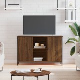VidaXL Comodă TV, stejar maro, 100x35x65 cm, lemn compozit