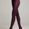 Ciorap Gros din Microfibră cu Efect 3D Trendy 150 Den - Marsala, 4-L Standard