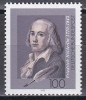 Germania 1993 - 150 de ani de la moartea lui Friedrich H&ouml;lderlin, poet, MNH, Nestampilat