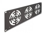 Panel rack 19&quot; 3U pentru 3 ventilatoare 120 mm, Delock 66747