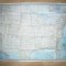 Harta SUA Ed.de National Geografic 1968 , dim.= 1,08x0,74m