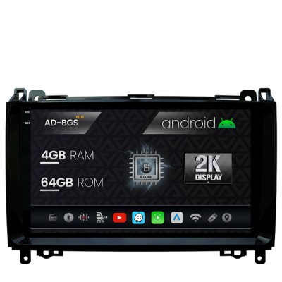 Navigatie 2K Mercedes Benz Sprinter, Viano, Vito, A B Class, Crafter, Android OS, S-Quadcore 4GB RAM + 64GB ROM, 9.5 Inch - AD-BGS90042K+AD-BGRKIT407 foto