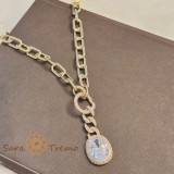 Cumpara ieftin Colier aur 14K placat , Lumina Regala 50 cm
