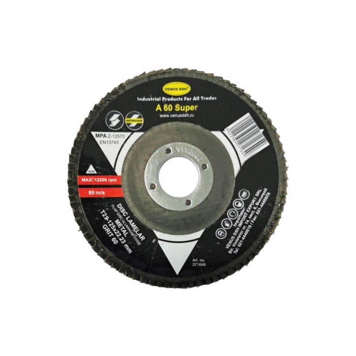 Disc lamelar frontal metal &quot;super&quot; t29 - 125x22.23 mm, gr.100, DSH 271663