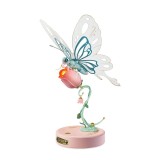 Puzzle 3D Fluture Roz, 79 piese, Rokr