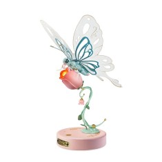 Puzzle 3D Fluture Roz, 79 piese, Rokr