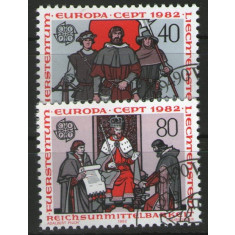 Liechtenstein 1982 - Europa, serie stampilata