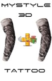 SET Doua Maneci Tatuate MyStyle&reg; 3D Print - Imita un tatuaj real 100% - Body art tattoo maneca