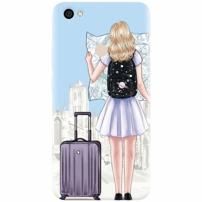 Husa silicon pentru Xiaomi Redmi Note 5A, Travel Girl Searching On Map foto