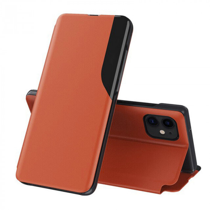 Husa pentru iPhone 12 / 12 Pro, Techsuit eFold Series, Orange