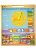 BigJigs Toys Calendar Magnetic Vremea Romana, Joc Educativ Lemn, 3+, Abilitati Dezvoltate, Multicolor