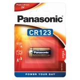 Baterie Litiu Panasonic 3V CR123A 1550mAh, Dimensiuni 16.8 x 34.55 mm Blister 1, BA081395
