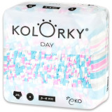 Kolorky Day Stripes scutece ECO de unică folosință marimea S 3-6 Kg 25 buc