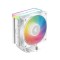 Cooler procesor deepcool ag400 argb v2 alb marime heatsink 120x92x150mm un ventilator argb viteza ventilator