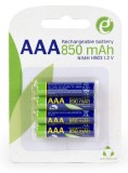 ACUMULATOR GEMBIRD AAA (R3), 1.2V NiMH 850mAh, 4 buc., &quot;EG-BA-AAA8R4-01&quot; (timbru verde 0.16 lei)