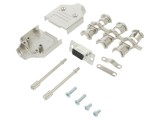 Conector D-Sub HD 15 Pin Mamă Lipire pe Cablu Gold Flash 13mm